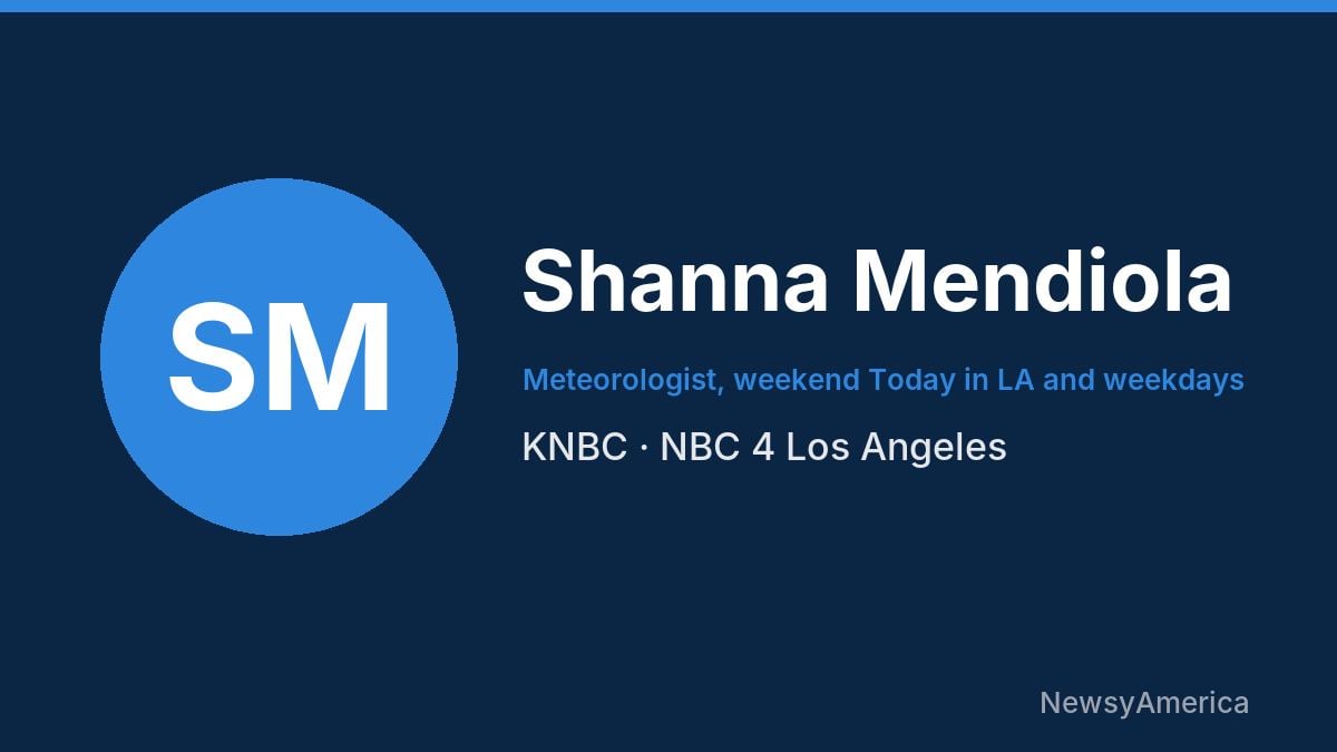 Shanna Mendiola – KNBC, Los Angeles