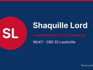 Shaquille Lord, weekend anchor and reporter, WLKY