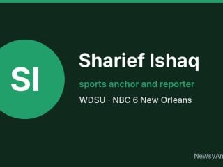 Sharief Ishaq, sports anchor and reporter, WDSU