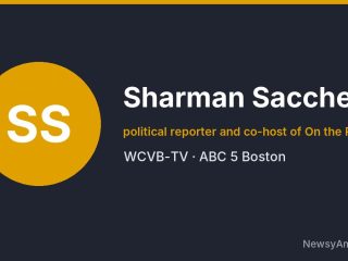 Sharman Sacchetti, political reporter and co-host of On the Record, WCVB-TV