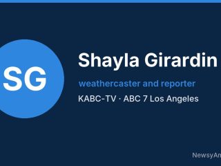 Shayla Girardin, weathercaster and reporter, KABC-TV