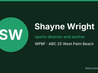 Shayne Wright, sports director and anchor, WPBF