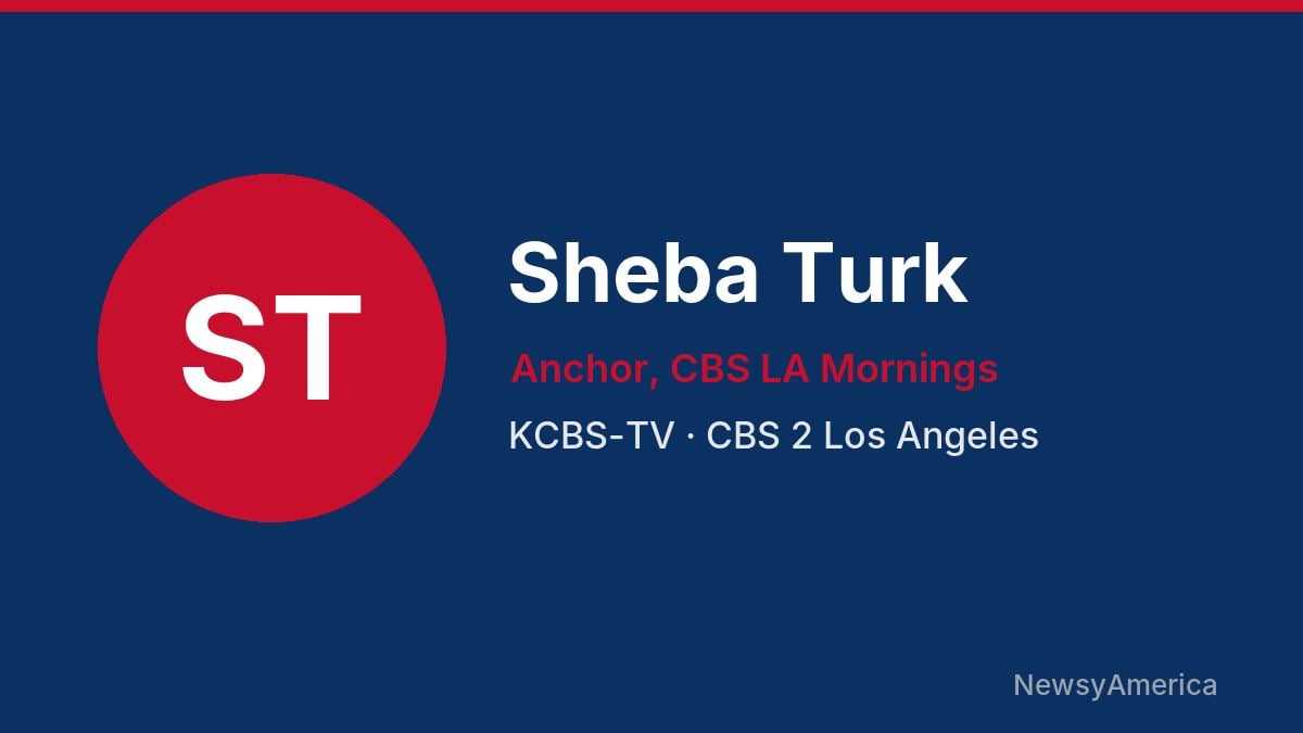 Sheba Turk – KCBS-TV, Los Angeles