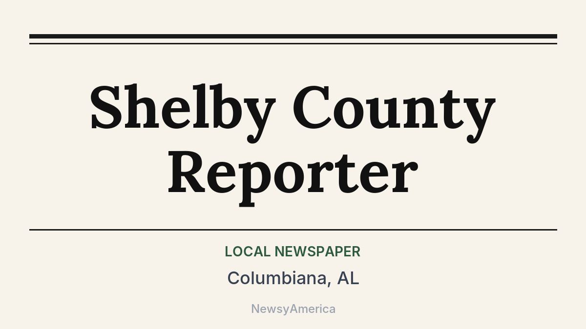 Shelby County Reporter – Columbiana, AL