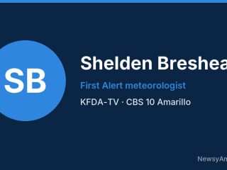 Shelden Breshears, First Alert meteorologist, KFDA-TV