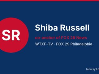 Shiba Russell, co-anchor of FOX 29 News, WTXF-TV