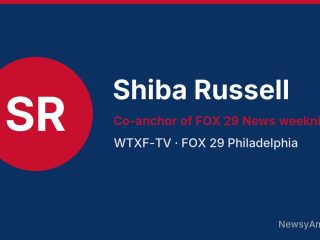 Shiba Russell, Co-anchor of FOX 29 News weeknights, WTXF-TV