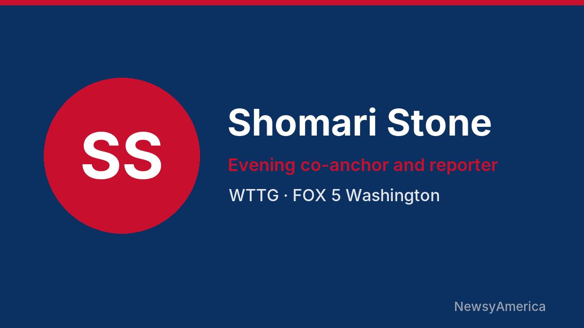 Shomari Stone – WTTG, Washington