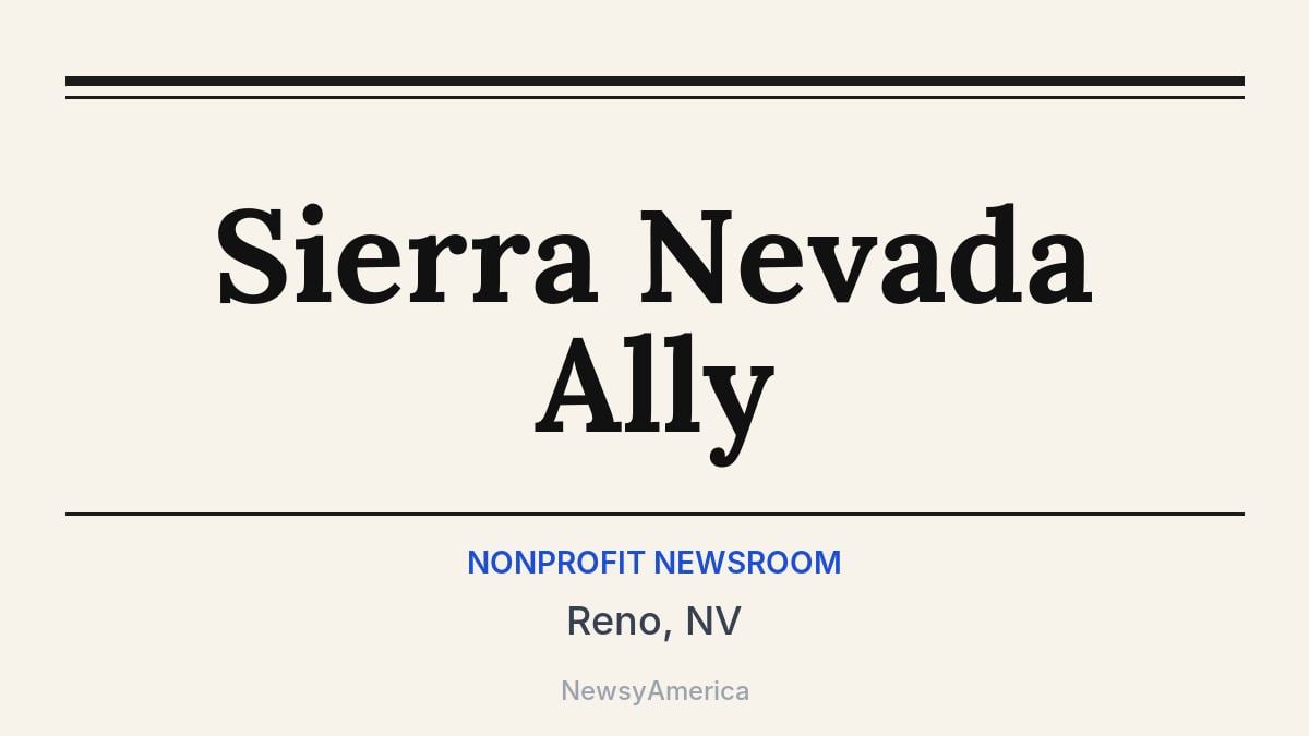 Sierra Nevada Ally – Reno, NV