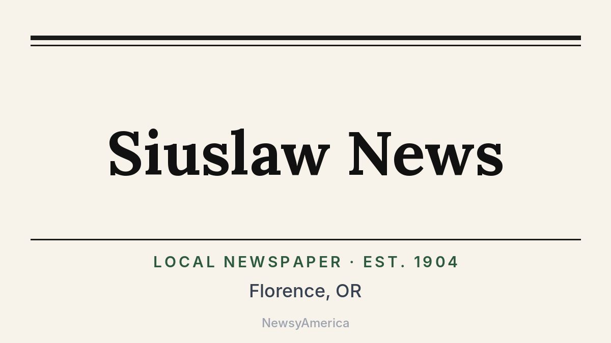 Siuslaw News – Florence, OR