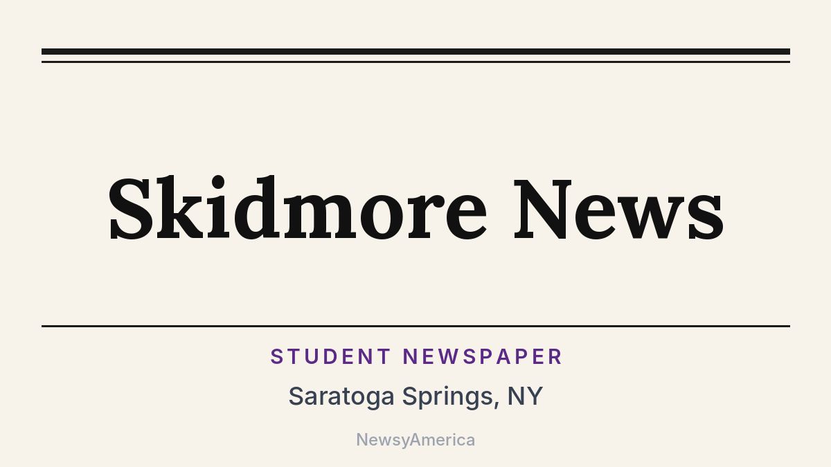 Skidmore News – Saratoga Springs, NY