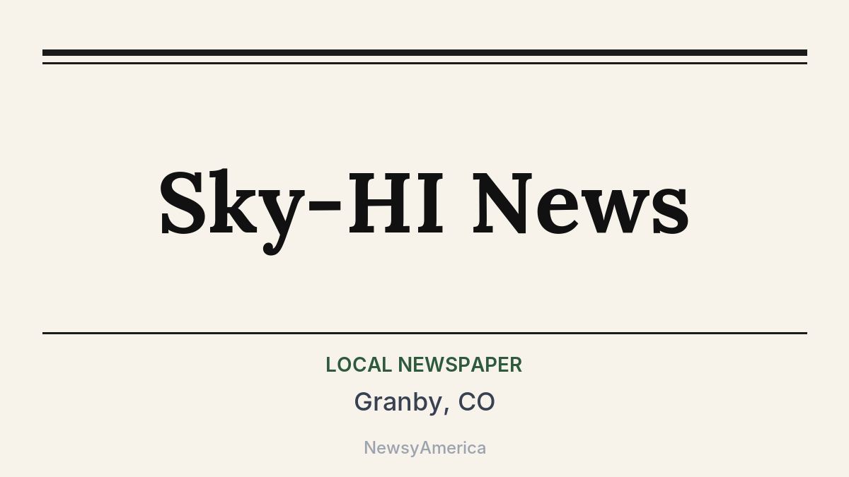 Sky-HI News – Granby, CO