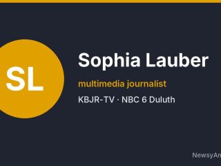 Sophia Lauber, multimedia journalist, KBJR-TV
