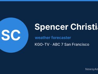 Spencer Christian, weather forecaster, KGO-TV