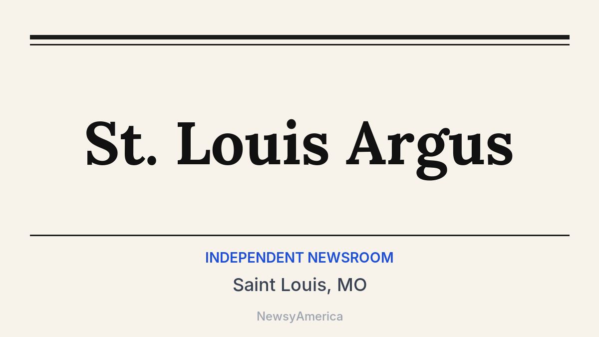 St. Louis Argus – Saint Louis, MO