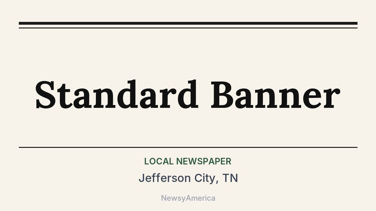 Standard Banner – Jefferson City, TN
