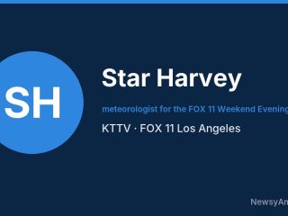 Star Harvey, meteorologist for the FOX 11 Weekend Evening News, KTTV