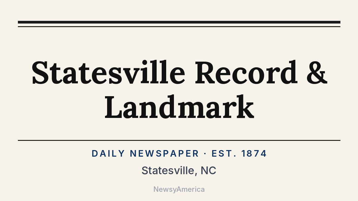 Statesville Record & Landmark – North Carolina