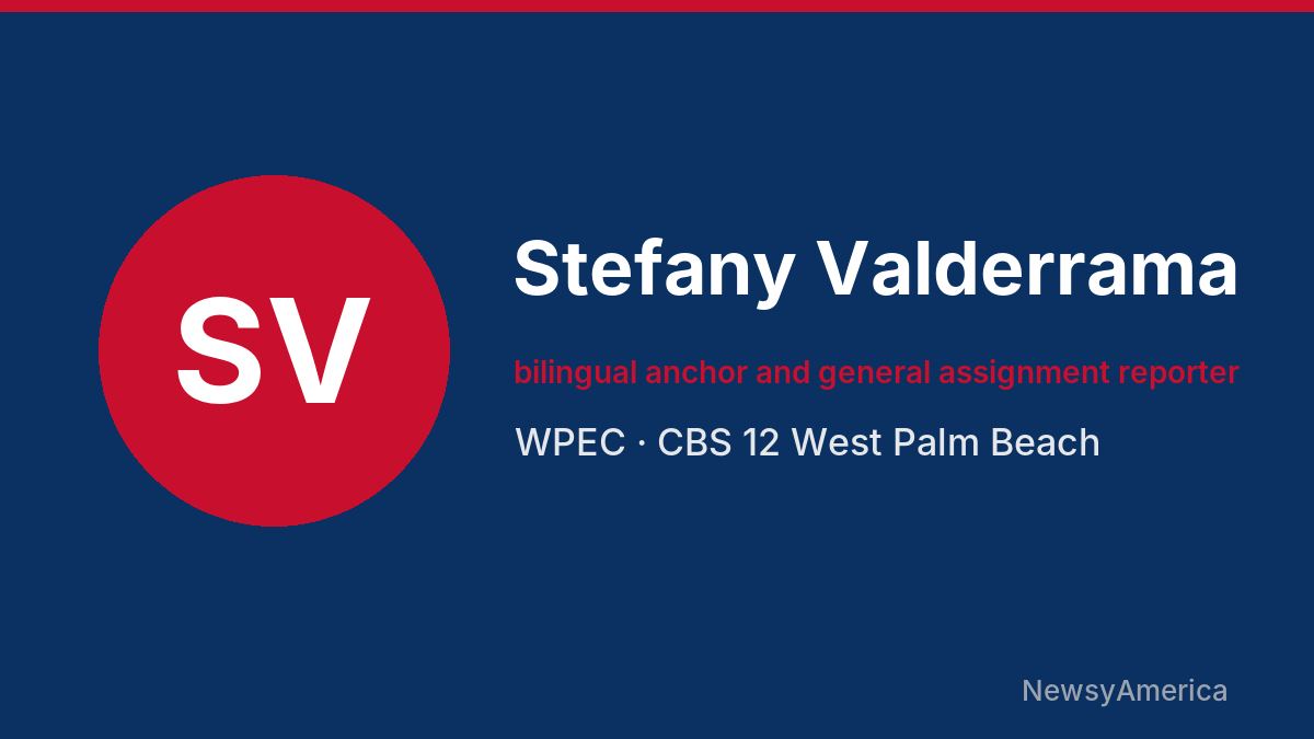Stefany Valderrama – WPEC, West Palm Beach