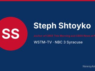 Steph Shtoyko, anchor of CBS5 This Morning and CBS5 News at Noon, WSTM-TV