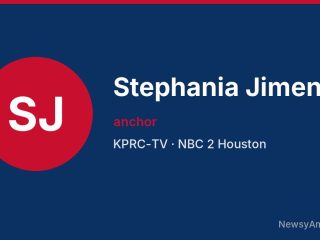 Stephania Jimenez, anchor, KPRC-TV