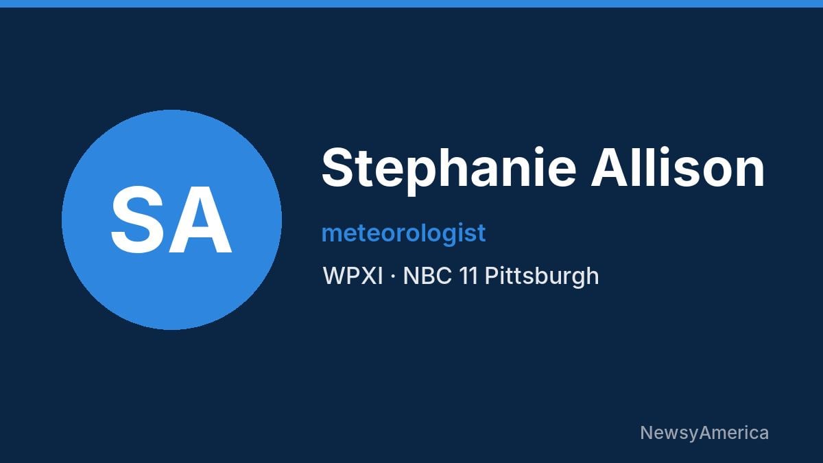 Stephanie Allison – WPXI, Pittsburgh