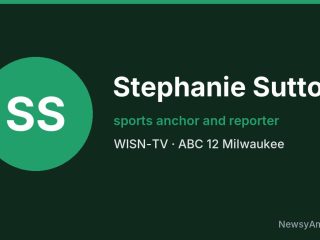 Stephanie Sutton, sports anchor and reporter, WISN-TV