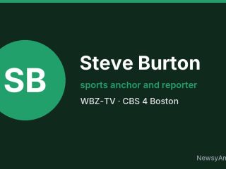 Steve Burton, sports anchor and reporter, WBZ-TV