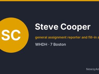 Steve Cooper, general assignment reporter and fill-in anchor, WHDH