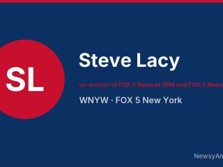 Steve Lacy, co-anchor of FOX 5 News at 5PM and FOX 5 News at 10PM, WNYW