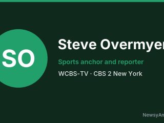 Steve Overmyer, Sports anchor and reporter, WCBS-TV