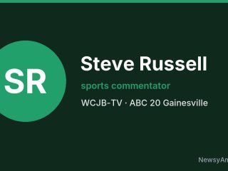 Steve Russell, sports commentator, WCJB-TV