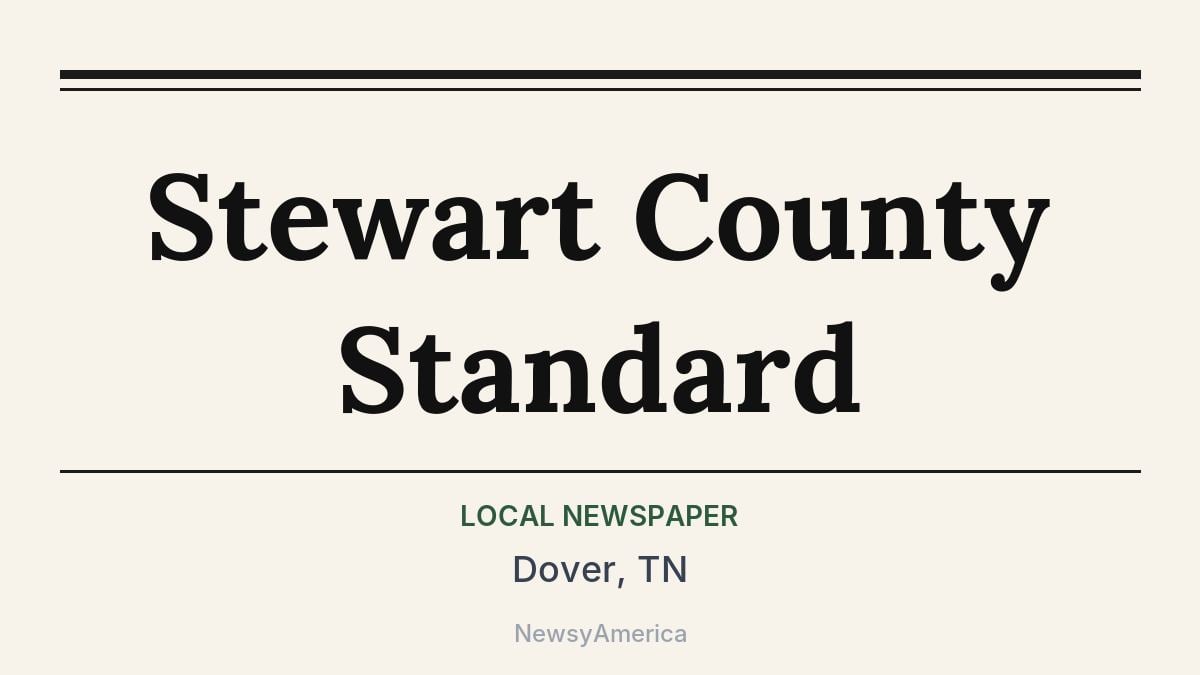 Stewart County Standard – Dover, TN