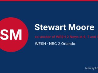 Stewart Moore, co-anchor of WESH 2 News at 6, 7 and 11 p.m., WESH