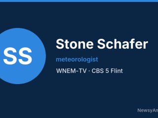 Stone Schafer, meteorologist, WNEM-TV