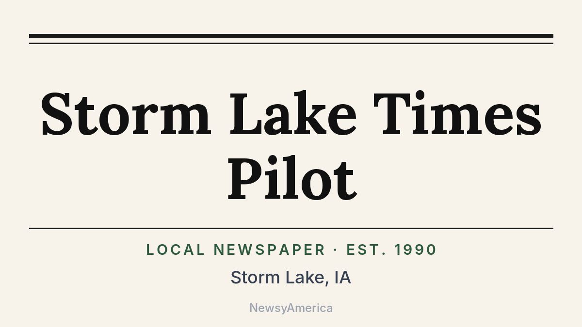 Storm Lake Times Pilot – Iowa