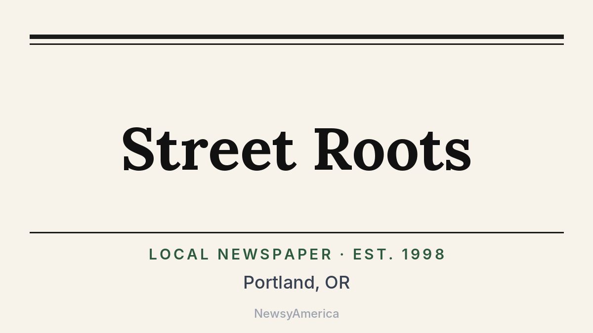 Street Roots – Portland, OR