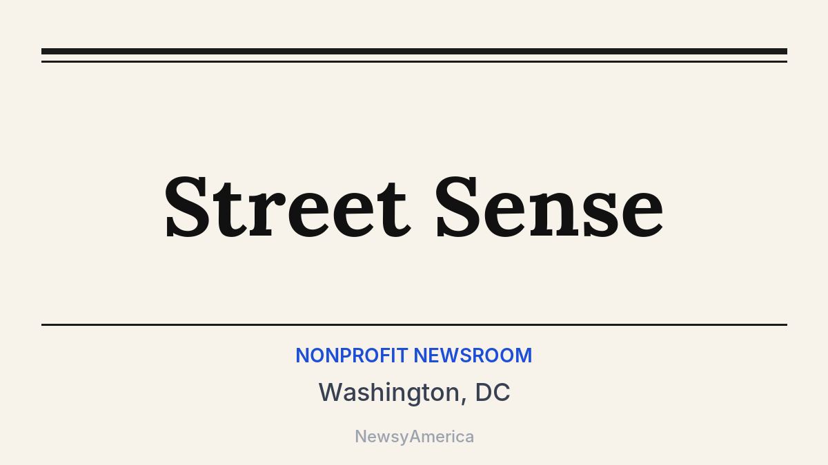 Street Sense – Washington, DC