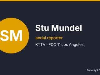 Stu Mundel, aerial reporter, KTTV