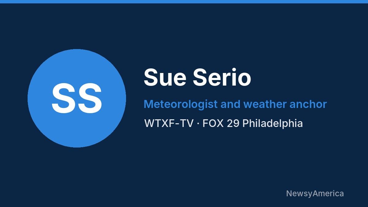 Sue Serio – WTXF-TV, Philadelphia