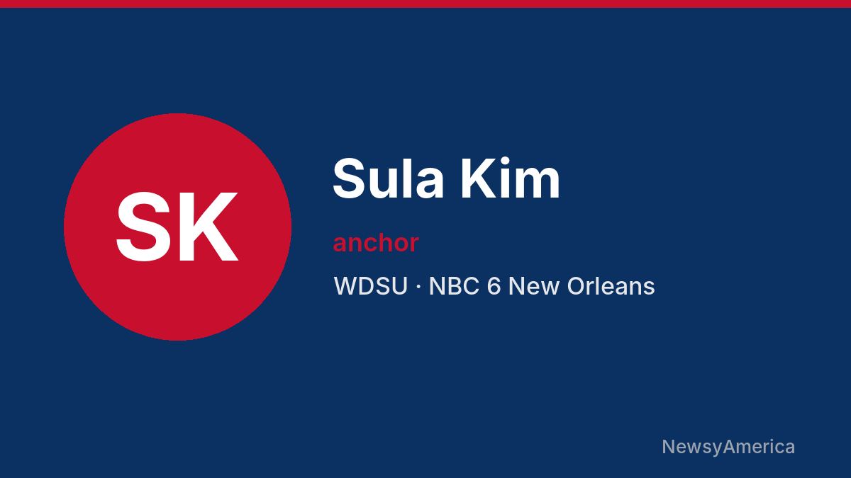 Sula Kim – WDSU, New Orleans