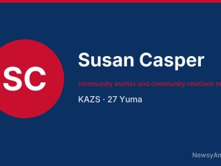 Susan Casper, community anchor and community relations manager, KAZS