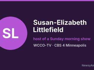 Susan-Elizabeth Littlefield, host of a Sunday morning show, WCCO-TV