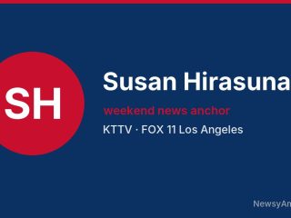 Susan Hirasuna, weekend news anchor, KTTV
