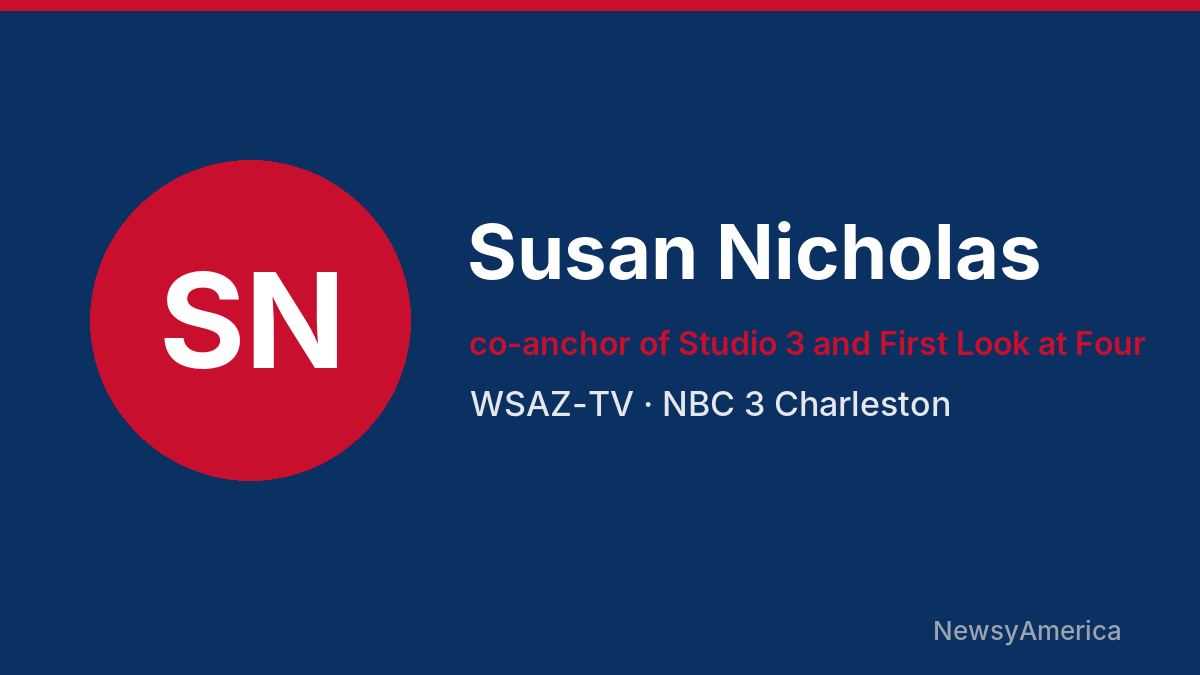 Susan Nicholas – WSAZ-TV, Charleston