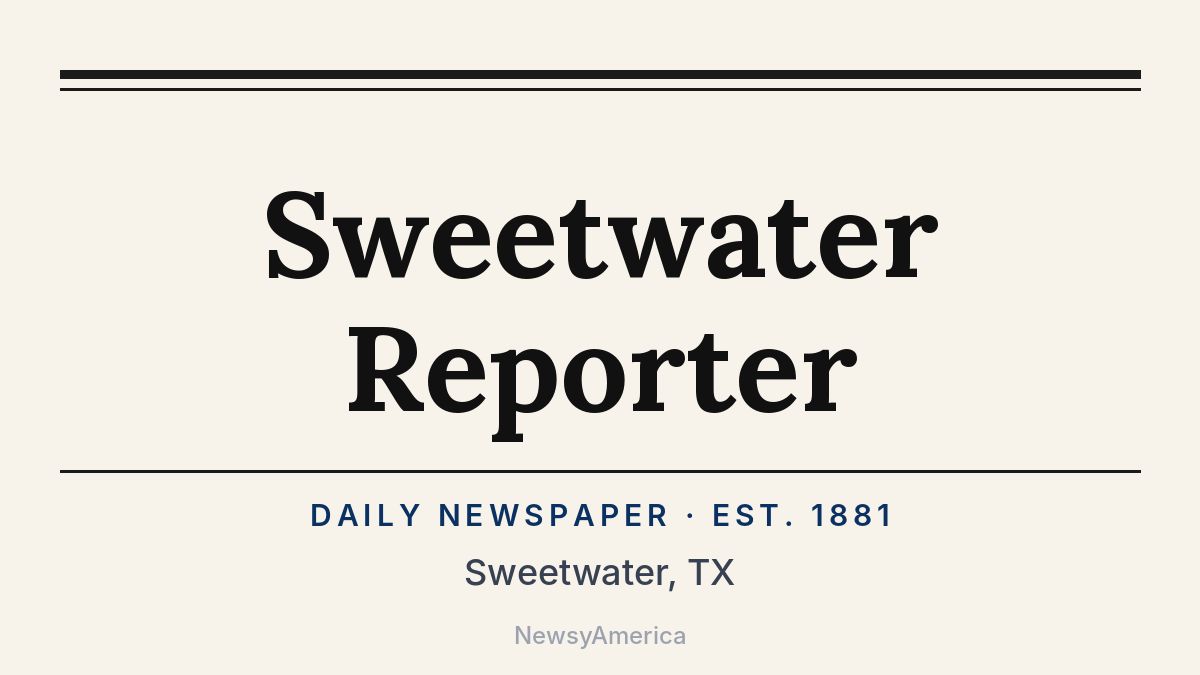 Sweetwater Reporter – Texas