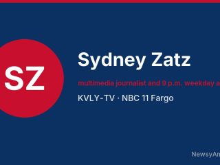 Sydney Zatz, multimedia journalist and 9 p.m. weekday anchor, KVLY-TV