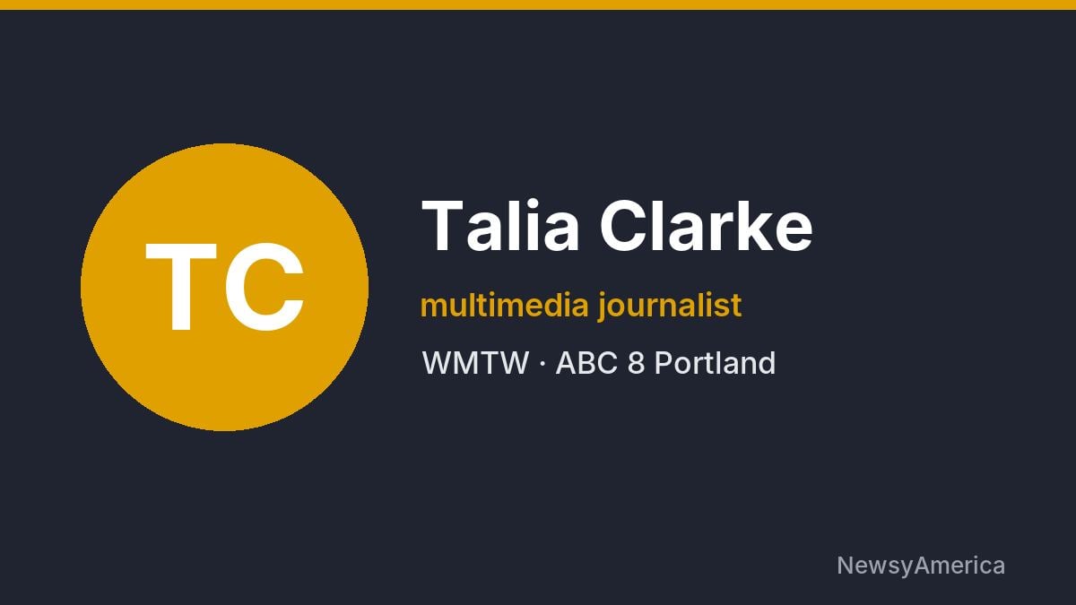 Talia Clarke – WMTW, Portland