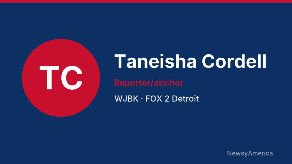 Taneisha Cordell – WJBK, Detroit