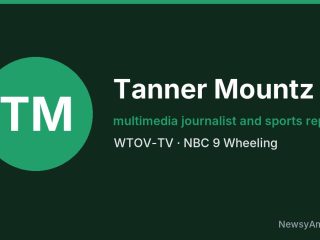 Tanner Mountz, multimedia journalist and sports reporter, WTOV-TV